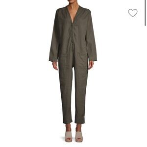 James Perse linen Olive Green Women's Jumpsuit